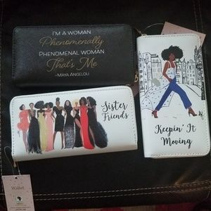 Inspirational wallets, mirrors  and business card.